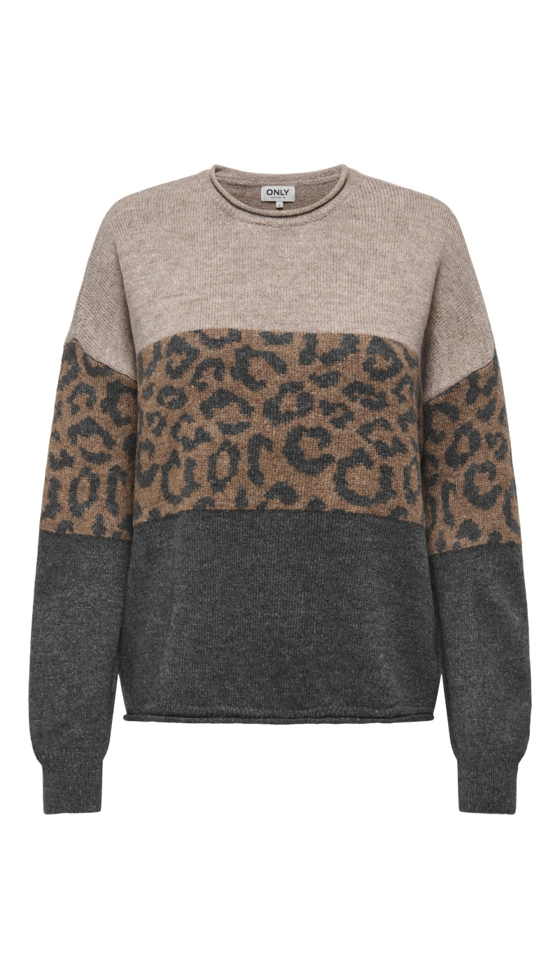 Pull Léopard Humus ONLJADE ONLY - 6 | TOPOS